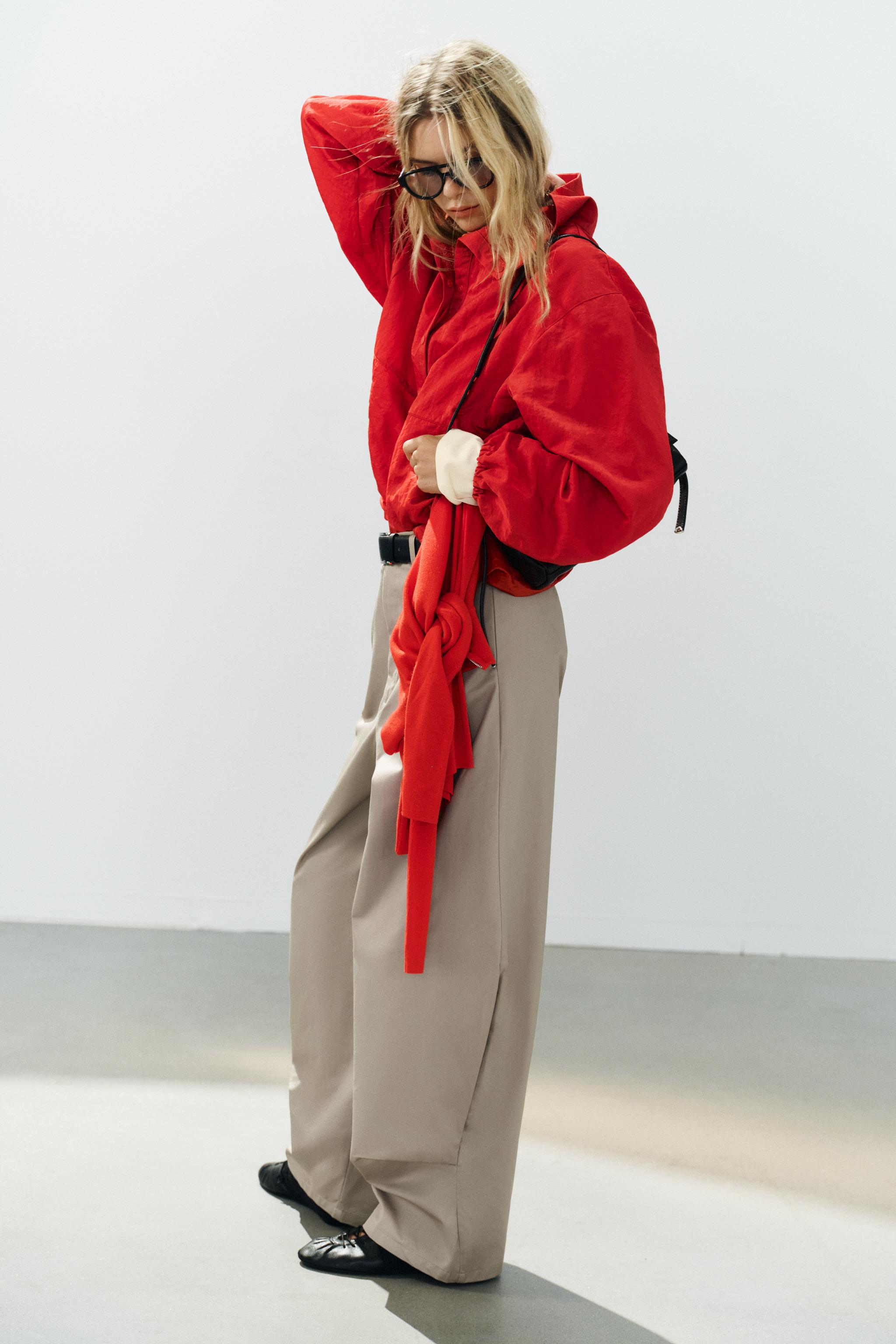 VESTE EN TISSU TECHNIQUE À BOUTONS